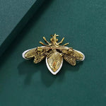 Ink Black Bee Brooch