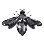 Ink Black Bee Brooch