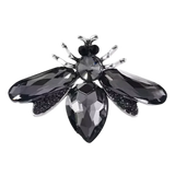 Ink Black Bee Brooch