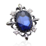 antique midnight blue brooch