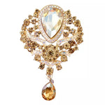 antique ray of sun brooch