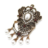 antique water drop brooch