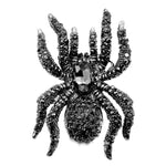 10-legged black spider brooch
