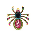 Rainbow Spider Brooch