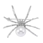 Silver Spider Brooch