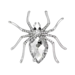 Synthetic Diamond Spider Brooch