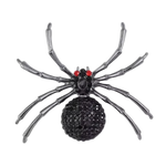 Black and Grey Spider Brooch