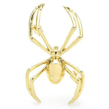 chrome gold spider brooch