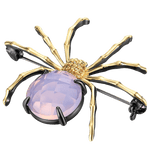 pink opal spider brooch