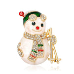 snowman brooch