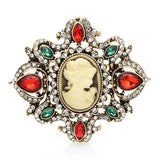 natural cameo brooch
