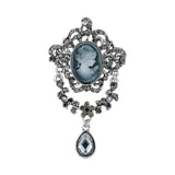 elegant vintage cameo brooch
