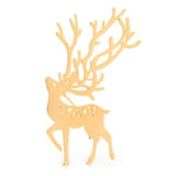 gold metal deer brooch