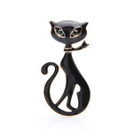 black spy cat brooch