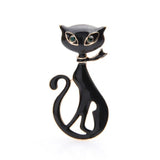 black spy cat brooch