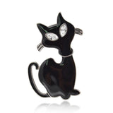 minimalist cat brooch