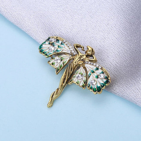 Cherub Heart Brooch