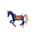 Enamel Horse Brooch