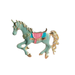 Enamel Horse Brooch