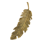 bronze feather hair pin