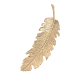 golden feather hair pin