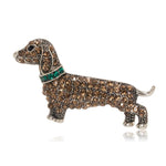 brown sugar dog brooch