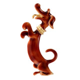 Happy Dancing Dog Brooch