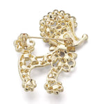 Noble Golden Dog Brooch