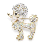Noble Golden Dog Brooch