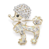 Noble Golden Dog Brooch