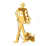 dapper gentleman dog brooch