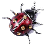 Copper Red Ladybug Brooch