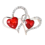 Plural Love Heart Brooch