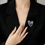 Caprice Lovers Heart Brooch