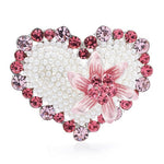 Crystal Lust Heart Brooch