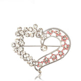 Fading Love Heart Brooch