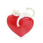 Feline Farniente Heart Brooch
