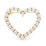 joy pearl heart brooch