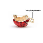 bright heart brooch pendant