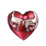 ying yang heart brooch