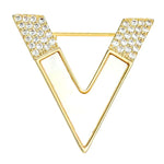 Brooch to close a rhinestone neckline