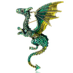 Emerald Dragon Brooch