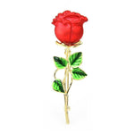 natural pink flower brooch