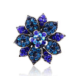 ocean pink flower brooch