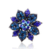 ocean pink flower brooch
