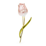 Pale pink flower brooch