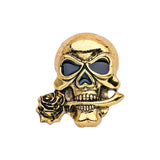 Halloween Golden Skull Brooch