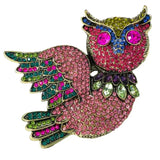Shiny Owl Brooch