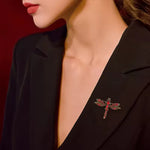 Shining Love Dragonfly Brooch