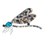 Blue Winged Goddess Dragonfly Brooch